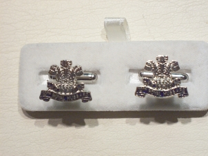 10th Royal Hussars enamelled cufflinks - Click Image to Close